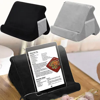 Soft Pillow Lap Stand For IPad Holder Tablet Multi-Angle Phone Cushion Laptop UK • £9.55