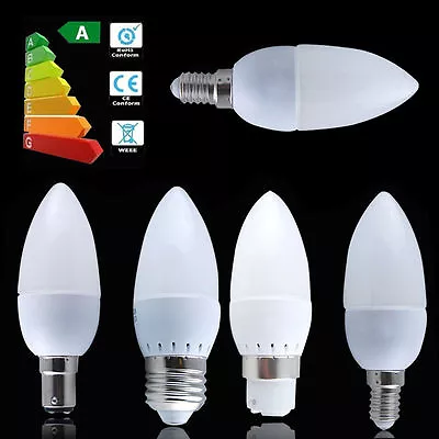 LED Bulb Globe Candle B22 E27 E14 B15 Light 3W 5W 7W 9W 12W 5730 SMD White Lamp • $2.13