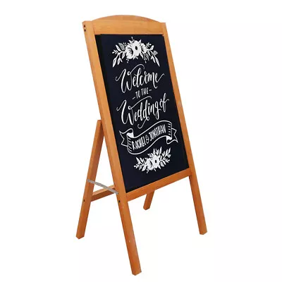 Large Standing A-Frame Chalkboard Display Magnetic Wood Wedding Baby Shower Sign • $25.91