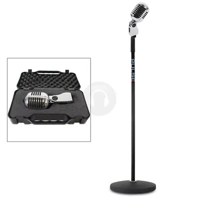 Retro 50s Classic Elvis Style Vocal Microphone Stage Karaoke Mic Stand SSC2541 • £95.99