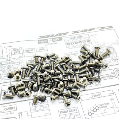 Maker.rc Titanium GR2 Screws 95pcs For 1/10 FWD Touring Car Xray X4F 2024 #05702 • $61.52