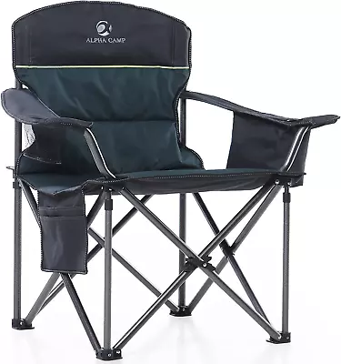 Lawn Chair With Cooler (450 Lbs Capacity) - Portable Camping Heady Duty Oversize • $92.88