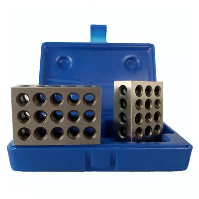 All Industrial 55502 | 1-2-3 Blocks With Case 23 Hole .0001  Tolerance • $19.99