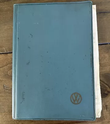 Rare Vintage Volkswagen Variant Owners Manual W/ Sleeve - **Torn Missing Pages • $19.99