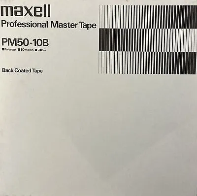 Maxell PM50-10B Mastering Reel To Reel Recording Tape SP 10  Reel 2400 Ft. • $25.95