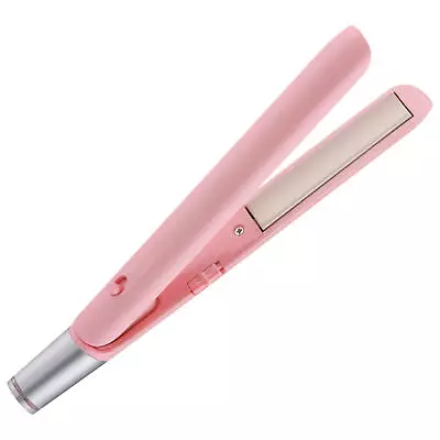 Mini Flat Iron Rechargeable 2 In 1 Cordless Hair Curler Travel Hair Straightener • $13.70