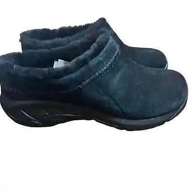 Merrell Encore Ice 4 Suede Shearling Lined Clogs Black NEW Size 7 • $76.46