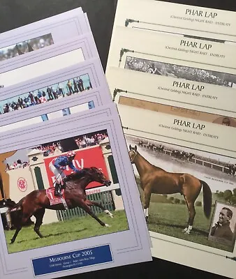 2006 Phar Lap And Makybe Diva  Horse Racing  Prints -  12 Prints Each Set  (new) • $7.90