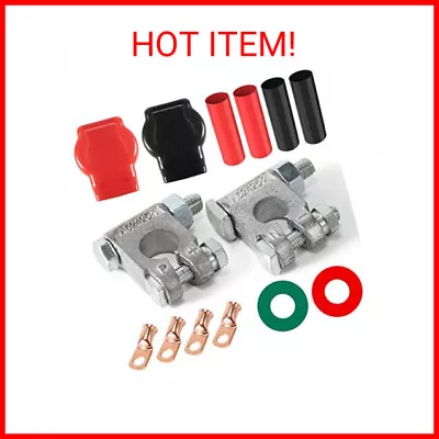 Battery Terminal Connectors Military Spec Positive Negative Heavy Duty Battery • $17.69