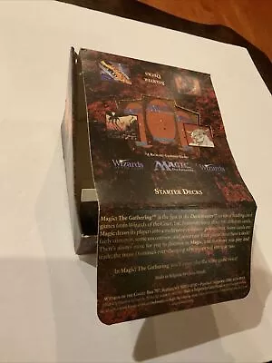 Magic The Gathering 4th Edition Starter Deck Box (empty Box No Decks) • $16.86