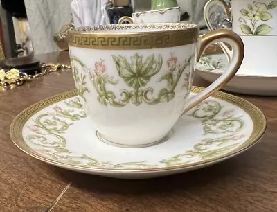 Vintage Charles Ahrenfedlt AHR470 Limoges Demitasse Cup & Saucer • $14.99