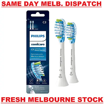 GENUINE Philips SONICARE C3 HX9042/65 Replacement Toothbrush Head WHITE - 2 PACK • $51.95