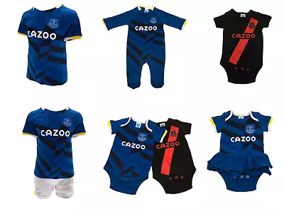 £9.99 • Buy Everton FC Clothes Bodysuit Sleepsuit Bib Shirt & Shorts Tutu Baby Gifts