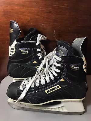 Bauer Supreme 1000 Tuuk Custom+ Plus Ice Hockey Skates Men's Size 11 - 11 1/2 • $44