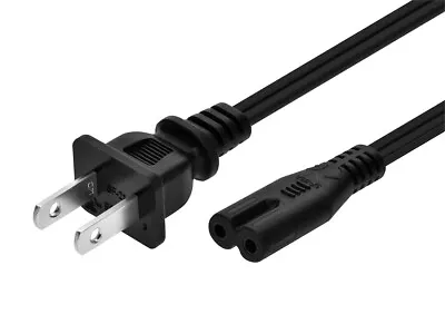 Monoprice Power Cord 6ft Non-Polarized NEMA 1-15P To Non-Polarized IEC 60320 C7 • $5.98