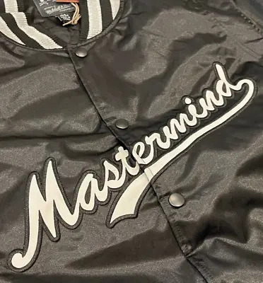 Mitchell & Ness Mastermind Cursive Logo Satin Jacket Raiders Black Silver New Xl • $999.99