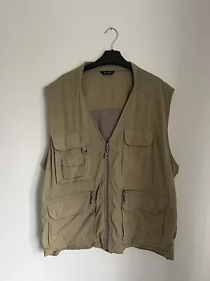 Peter Storm Utility Khaki Vest Gilet Fishing Hunting Safari Men’s Size Xl • £17.95