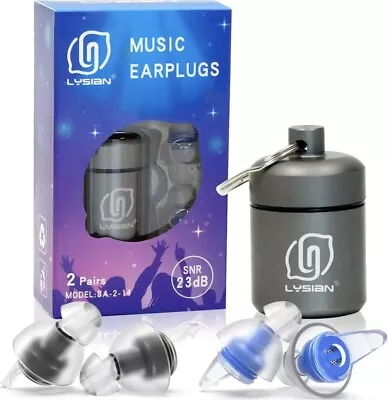 High Fidelity Concert Ear Plugs For Loud Music- Noise Cancelling Musicians Earpl • $24.95