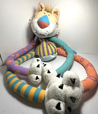 Large Manhattan Toy Hand Puppet Tiger Clown Magnetic Arm Legs  Around Waist • $35