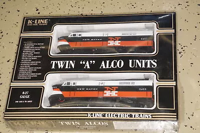  K-Line O Scale Train Twin  A  Alco Units K-21491 Sealed New Haven 0401 0403 • $199.99