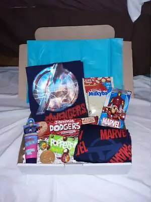 Kids Marvel Avengers Gift Hamper | Treat Box | Letterbox Gift | Activity Pack • £35