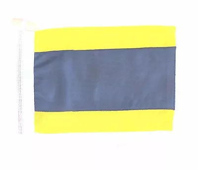 Sewn ICS Nautical Signal Flag Letter 'D' Delta - Made In The UK • £46.30