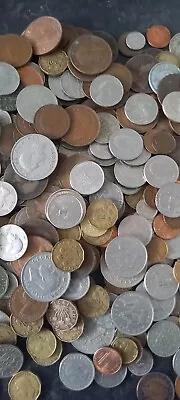 £19.99 • Buy 4KG Unsorted Foreign And Uk Coins Collection Bulk Lots