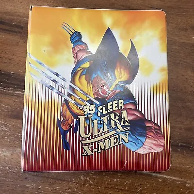 1995 FLEER ULTRA X-MEN Trading Card Binder Album Wolverine + 370 Cards (approx.) • $199.95