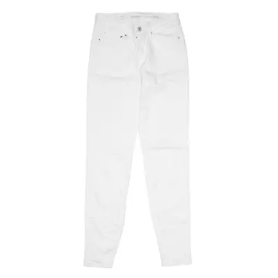 LEVI'S Demi Curve Mid Rise Jeans White Denim Slim Skinny Womens W27 L30 • £13.99