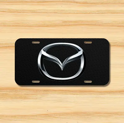 Mazda License Plate Vehicle Auto Vehicle Tag Miata 3 6 CX-5 CX-6 Car Carbon New • $14.99