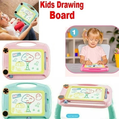 £0.99 • Buy Kids Magnetic Drawing Board Writing Sketch Pad Erasable Magna Doodle Toy UK