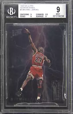 1993-94 Ultra Scoring Kings Michael Jordan #5 SP BGS 9 Mint Or Better • $1033