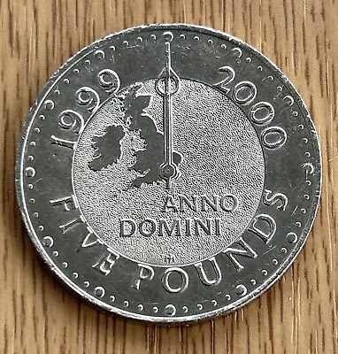 1999 MILLENNIUM 2000 £5 COIN ANNO DOMINI  Five Pounds Coin Queen (14) • £4.50