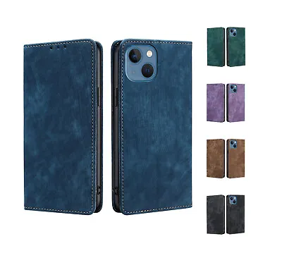 For IPhone 14 13 12 11 Pro Max Leather Flip Wallet Case Cover With Magnetic • $5.99