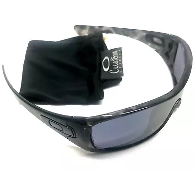 RARE OAKLEY ANTIX SUNGLASSES Black Tortoise Camo Black Icons Blk Iridium Lenses • $359.99