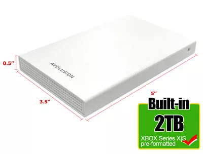 Avolusion 2TB USB 3.0 Portable External Gaming Hard Drive For XBOX Series X|S  • $69.99