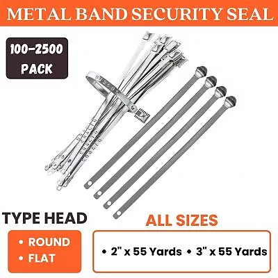 Round-Flat Head Metal Band Security Seals For Sealing Cargo Containers • $307.99