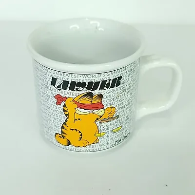 Garfield Cat World's Greatest Lawyer 1978 Enesco Coffee Cup Tea Mug Vintage • $19.54