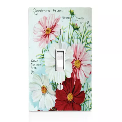 Cosmos Seed Packet Switch Cover Home Decor Night Light Cabinet Knob • $7