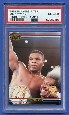 1991 Mike Tyson Psa 8 Nm-mt Players Intl Ringlords Sample Boxing Centered Rzc  • $169.95