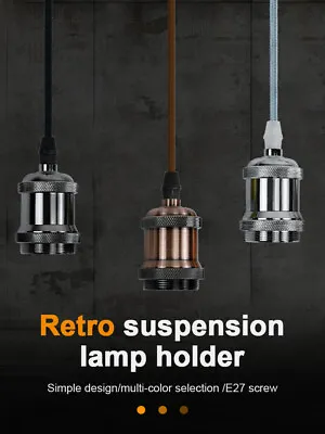 £2 • Buy E27 Suspension Set Light Base Lamp Modern E27 Light Pendant Fitting Ceiling Rose