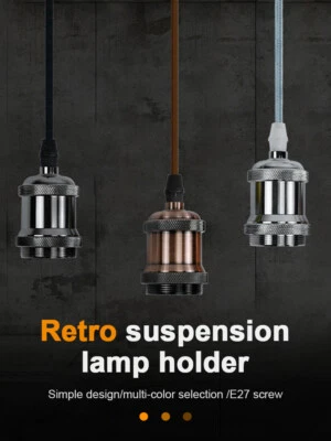 £2 • Buy E27 Suspension Set Light Base Lamp Modern E27 Light Pendant Fitting Ceiling Rose