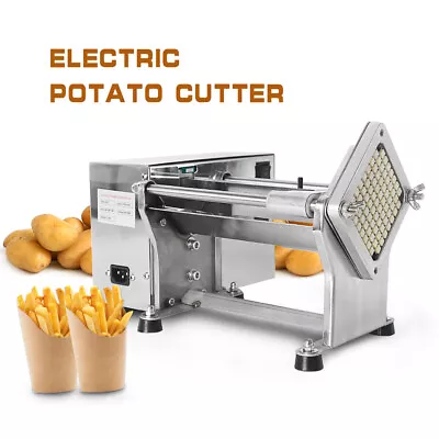 Commercial French Fry Cutter Automatic Potato Slicer Vegetable 3 Blades 220 240V • £214