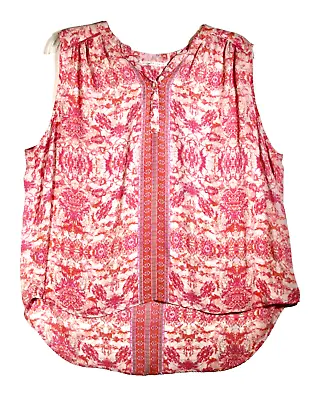 Women's 3X Sleeveless Blouse Top Pale Pink Floral By Violet & Claire • $10