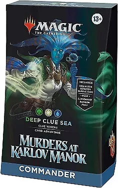 Magic The Gathering Murders At Karlov Manor Deep Clue Sea Commander Deck • $35