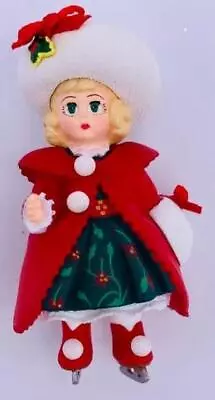 1998 Christmas Holly Hallmark Miniature Ornament Size: 1  H Madame Alexander • $18.49