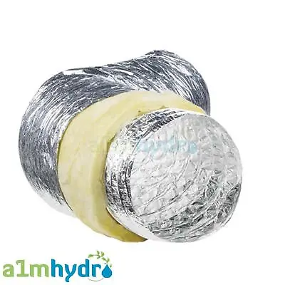 Rhino Approved Acoustic Sono Ducting 5M Meters 125mm 5 Inch Hydroponics • £21.99
