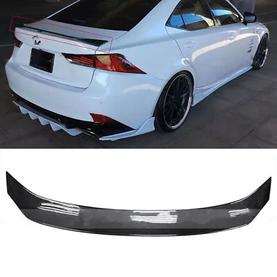 Carbon Fiber Rear Roof Trunk Spoiler Wing Lip For Lexus  IS350 IS300 2014-20 LD • $240.36