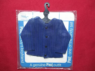 Pedigree Paul Vintage 1960s Sindy's Boyfriend Blue Casual Jacket Outfit Clothing • $39.99