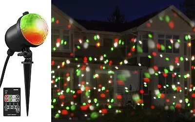 ION Waterproof Garden House Party Disco Projector LED Multi-Colour Lighting • £7.95